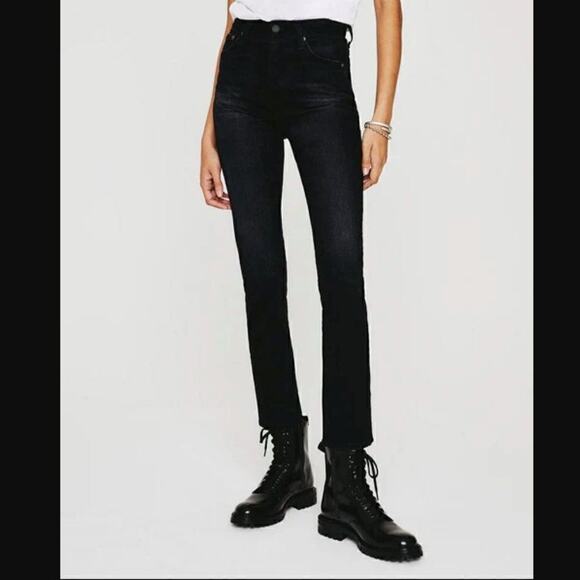 AG Adriano Goldschmied Alexxis Jean, 2 Years Dropout  High waisted Dark Jeans 28 - Picture 1 of 8